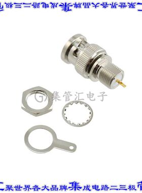 112421 同轴连接器BNC插头公引脚焊杯75欧姆面板安装