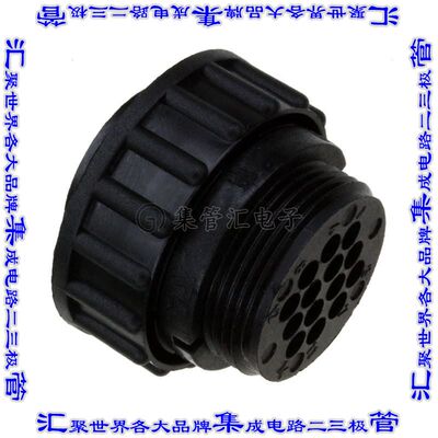 183039-1 圆形连接器14POS插头外壳用于母插口黑色自由悬挂耦合螺