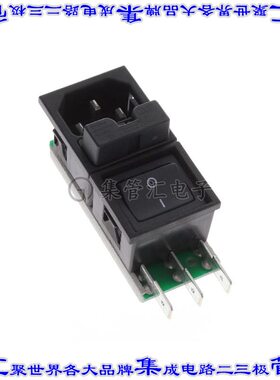 6424.0153.25 电源接入连接器3POS插座公插片模块IEC320-C14面板