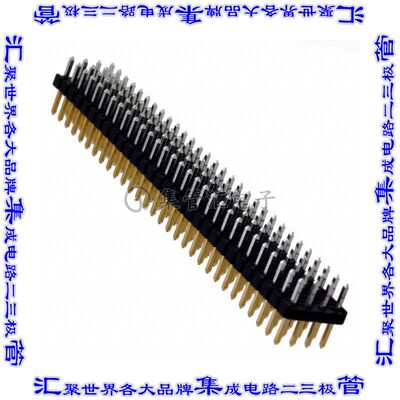 M22-6023042 背板连接器120POS接头公引脚4排2mm通孔黑色
