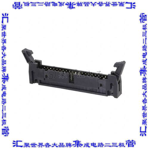 MHR-40-HUAL 针座连接器40POS接头2排2.54mm公形插针通孔直角镀金