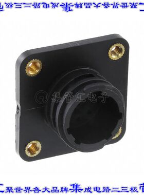 206852-8 圆形连接器9POS插座公形引脚焊接镀金面板安装通孔