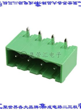 OSTOQ047151 端子块连接器4POS接头公引脚带罩5mm90DEG焊接