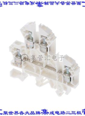 1206.7 端子块连接器4POS馈通式2排5.0mm白色12-22AWG