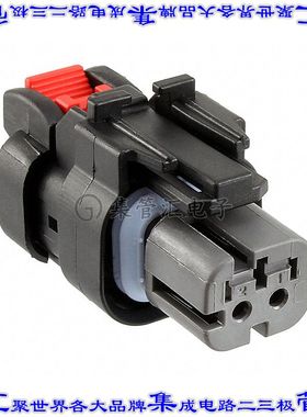 776522-2 矩形连接器外壳2POS插头4.5mm母形插口黑色自由悬挂