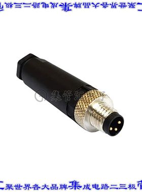 PXPPAM08FIM04AST 圆形连接器4POS插座公形引脚螺钉镀金自由悬挂