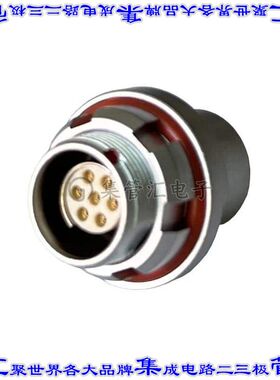 MMI-M0RS107P-IP68 圆形连接器7POS插座母插口焊接镀金面板安装通