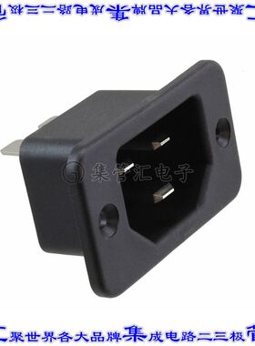 6173.0003 电源接入连接器3POS插座公型片状插脚IEC320-C22面板安