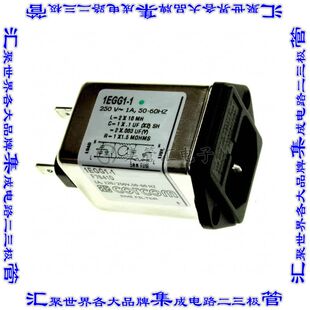 1EGG1 电源接入连接器3POS插座公插片模块IEC320 C14面板安装 法