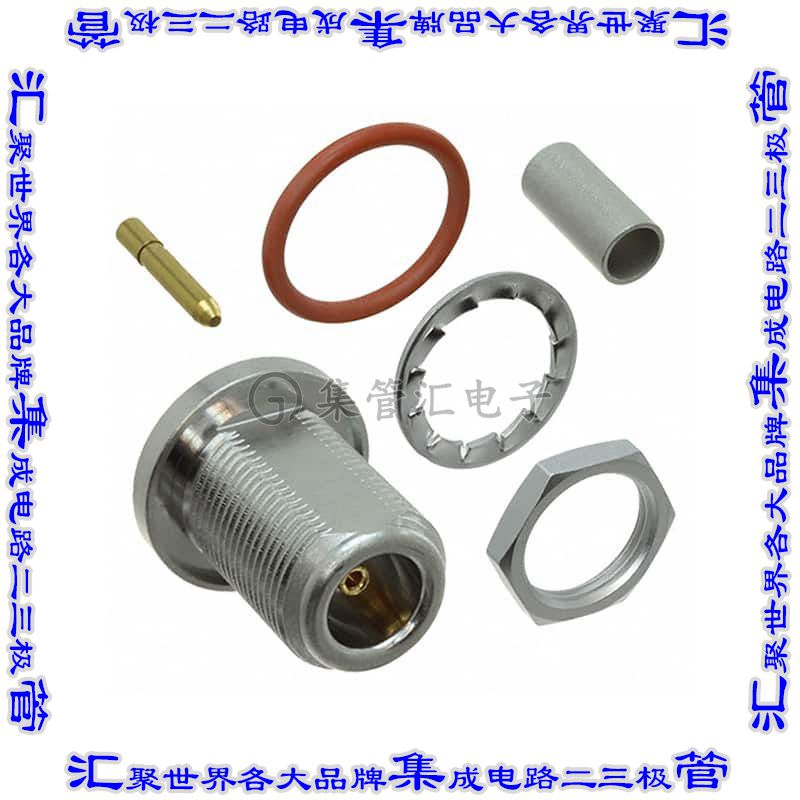 53K517-802N5 同轴连接器N型插孔母形插口压接50欧姆面板安装