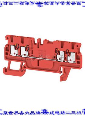 2534430000 端子块连接器4POS馈通式3.5mm红色14-26AWG