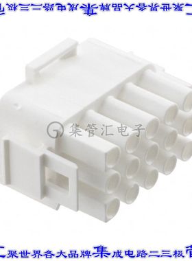 350736-4 矩形连接器外壳15POS插头3排自由悬挂