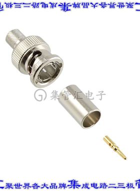 031-71064 同轴连接器BNC插头公引脚压接焊接75欧姆自由悬挂