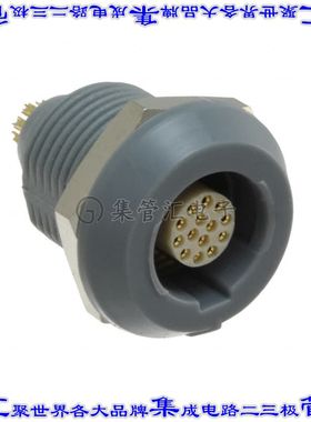 8P1P014200GRF01 圆形连接器14POS插座母插口焊杯镀金面板安装