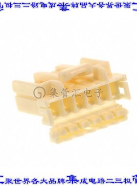 368502-1 矩形连接器外壳6POS插头3.5mm母形插口天然色自由悬挂