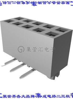 91615-303ALF 针座连接器6POS插座2排2.54mm母形插口表贴SMD镀金