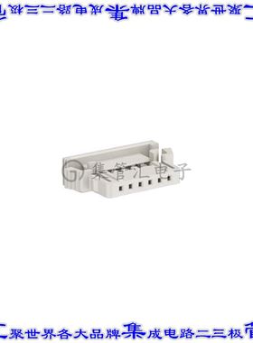 119975-E 矩形连接器外壳6POS插座2mm母形插口天然色自由悬挂