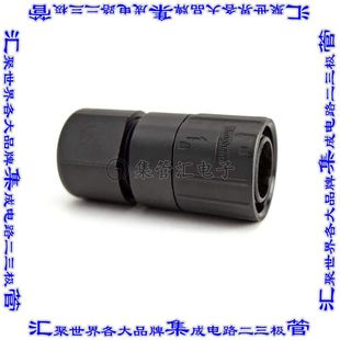 C09131H0042005U 圆形连接器4POS插头公引脚焊杯镀金自由悬挂