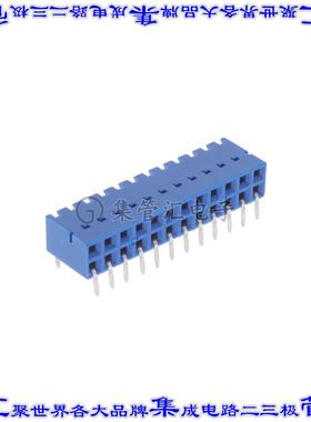 89883-312LF 针座连接器24POS插座2排2.54mm母形插口通孔直角镀金