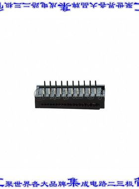 FDP-320-T 连接器20POS带状电缆DIP针座2排1.27mm通孔IDC黑色
