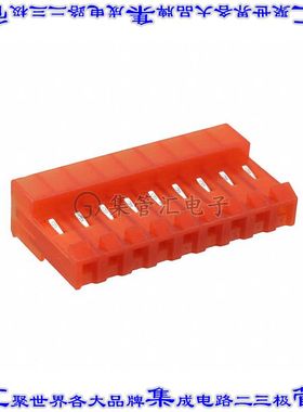MTD-B-09-A-2 矩形连接器9POS插座3.96mm母插口橙色IDC锡自由悬挂