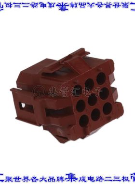 1-640521-0 矩形连接器外壳9POS插头3排4.2mm母形插口黑色面板安