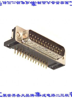 182-025-113R171 连接器25POS插头公引脚2排D-Sub面板安装通孔直