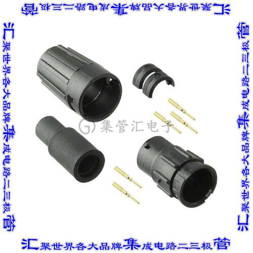 8280-5PG-513 圆形连接器5POS插座公形引脚压接镀金自由悬挂