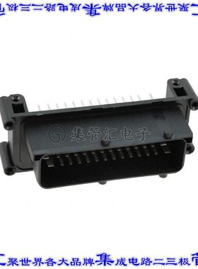 1-1718093-1 针座连接器42POS插头3排5mm公形插针通孔直针锡