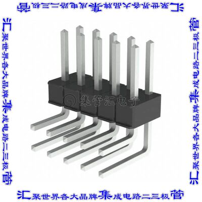 929838-04-05-RK 针座连接器10POS接头2排2.54mm公形插针通孔直角