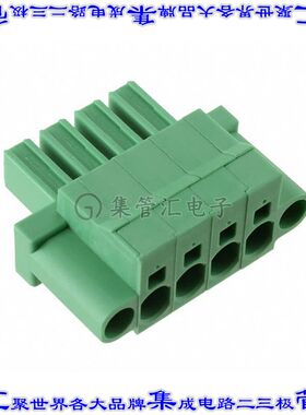 1996142 端子块连接器4POS插头母插口7.62mm绿色自由悬挂