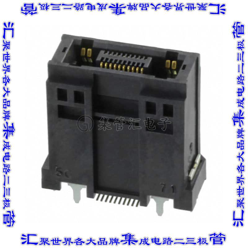 FX23-20S-0.5SV10 板对板连接器24(20+4电源)插座中央带触点2排0.