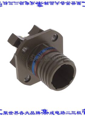 KJAD0T11W35PN115 圆形连接器13POS插座公形引脚焊接面板安装通孔