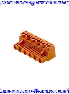 1627950000 端子块连接器5POS插头母插口7.5mm橙色自由悬挂