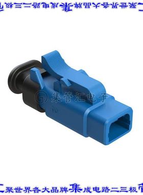 ATM06-2S-SR01BL 矩形连接器外壳2POS插头母形插口蓝色自由悬挂