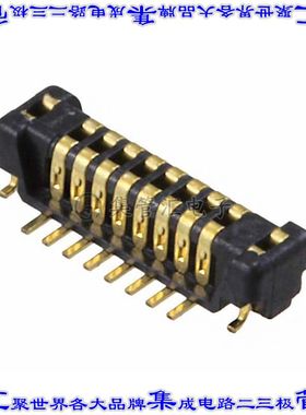 AXT416124 板对板连接器16POS接头中央触点带2排0.4mm表贴SMD镀金