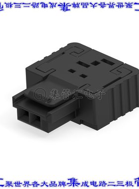 224397-E 矩形连接器2POS插座1.27mm母插口黑色IDC镀金自由悬挂