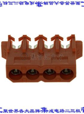 794036-1 矩形连接器4POS插头5.08mm母插口橙色IDC锡自由悬挂