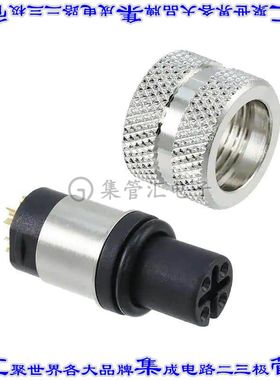 858-004-20TRLS4 圆形连接器4POS插头母插口焊杯镀金自由悬挂