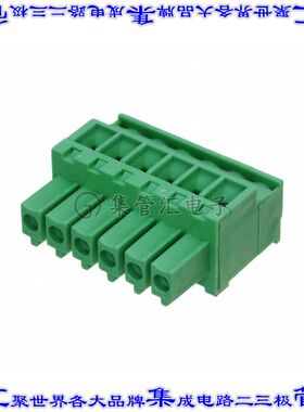 395037006 0395037006端子块连接器6POS插头母插口3.5mm绿色自由