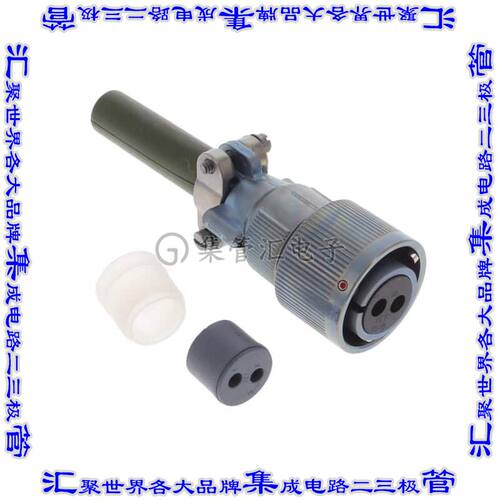 CA3106E16-11S-B-A240 圆形连接器2POS插头母插口压接银自由悬挂