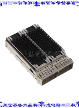 2170806-5 插拔式连接器外壳成组(1 x 2)QSFP28通孔直角压配