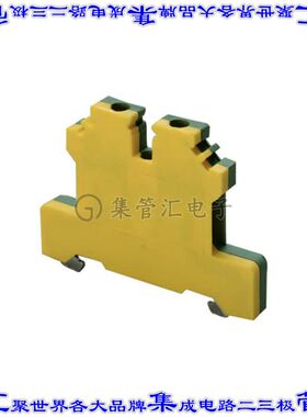 CGT4N 端子块连接器2POS接地地面6.0mm绿色黄色10-22AWG