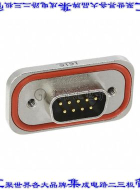 MDBRE09PEAN0 连接器9POS插头公引脚2排D-Sub面板安装通孔
