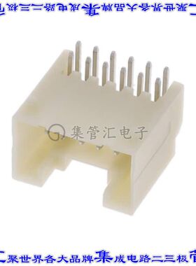 G86112121S2HR 针座连接器12POS接头2排2mm公形插针通孔直角锡