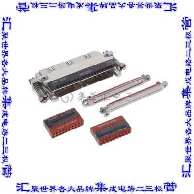 MTCPQKT2P22PGAD 矩形连接器40POS插头2排2.54mm公引脚压接镀金自