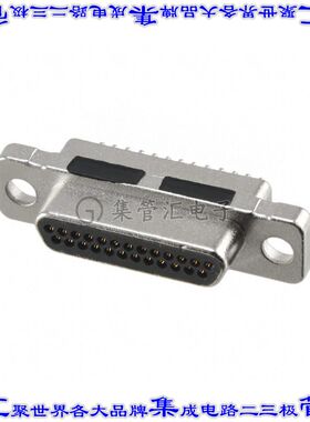 380-025-113L001 连接器25POS插头公引脚2排D-TYPE型面板安装通孔