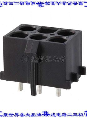 1-641970-1 针座连接器6POS接头3排6.35mm公形插针通孔直针锡