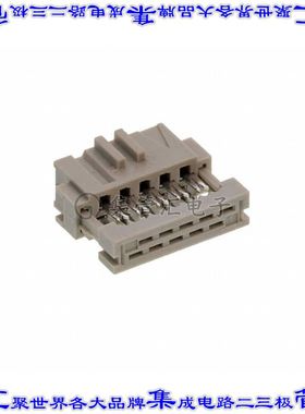 1-215919-0 矩形连接器10POS插座2排2.54mm母插口灰色IDC镀金自由