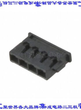 781720004 0781720004矩形连接器外壳4POS插座1.2mm母形插口黑色